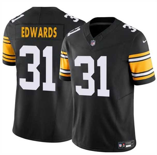 Men & Women & Youth Pittsburgh Steelers #31 Daijun Edwards Black 2024 F.U.S.E. Alternate Vapor Untouchable Limited Football Stitched Jersey